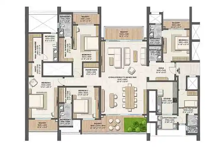 flats in Sobha Crescent